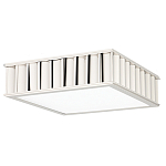 Потолочный светильник квадратный с гофрированным серебрянным абажуром Millennium варинант исполнения - 2 | Loft Concept в Новосибирске