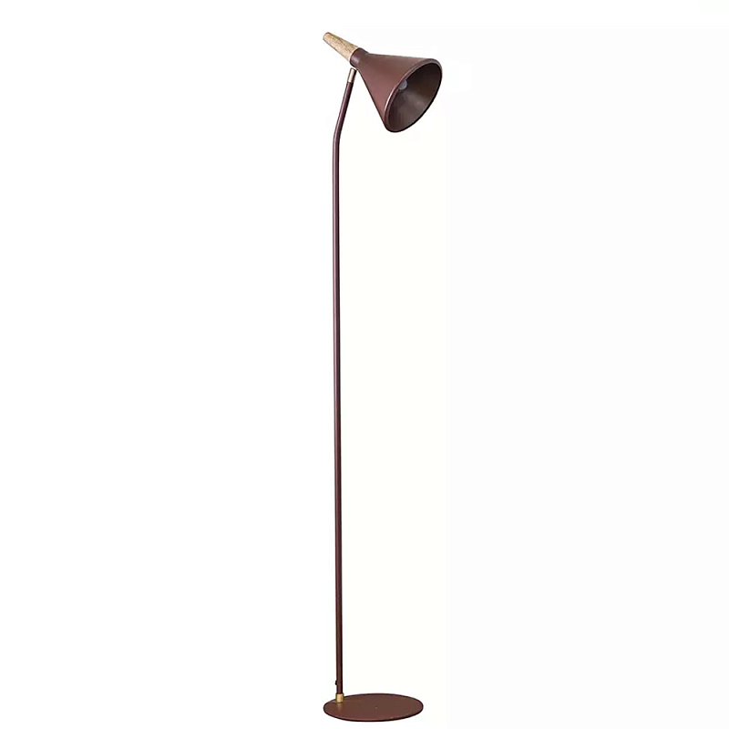 Торшер с конусообразным плафоном Plum Floor Lamp Сливовый Бежевый в Новосибирске | Loft Concept 