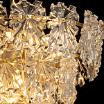 Люстра многоярусная с объемными прозрачными цветами Hanging Flowers варинант исполнения - 5 | Loft Concept в Новосибирске