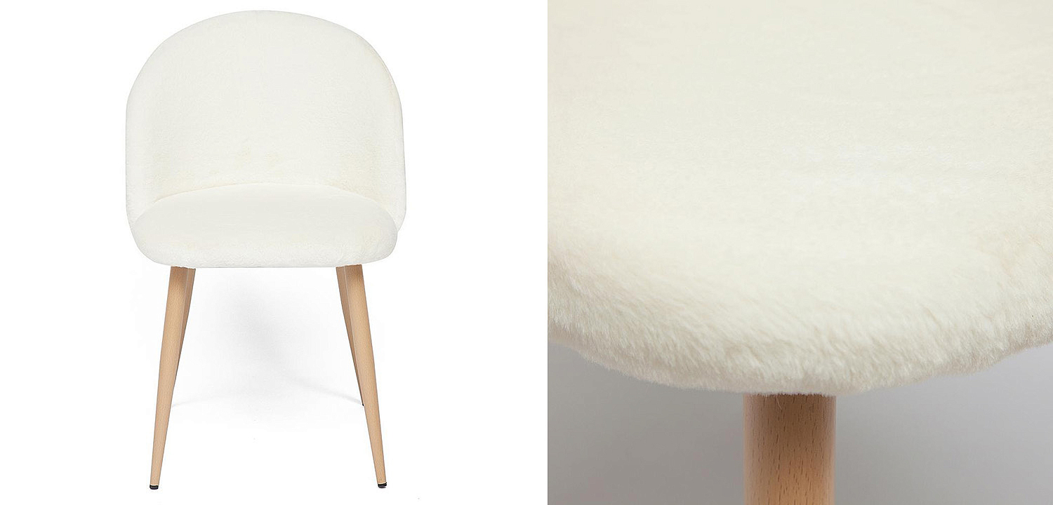 Стул Lea white plush - Loft-Concept в Новосибирске