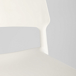 Пластиковый стул на ножках из массива бука Ferret White варинант исполнения - 9 | Loft Concept в Новосибирске