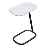 Столик приставной с прямоугольной серой столешницей Steel Stable Table варинант исполнения - 2 | Loft Concept в Новосибирске