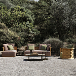 Дизайнерское уличное кресло из массива дерева с плетеной спинкой PALINFRASCA Armchair варинант исполнения - 3 | Loft Concept в Новосибирске