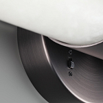 Бра с вытянутым цилиндрическим плафоном из белого алебастра на круглом основании Темная Латунь Cryptocrystalline Stone варинант исполнения - 3 | Loft Concept в Новосибирске