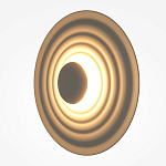 Бра круглое Soft Halo бежевый варинант исполнения - 3 | Loft Concept в Новосибирске