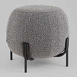Пуф Флик ткань букле тёмно-серый варинант исполнения - 1 | Loft Concept в Новосибирске