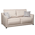 Диван двухместный раскладной светло-серый с кантом Pride варинант исполнения - 1 | Loft Concept в Новосибирске