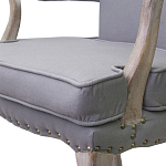 Кресло Aubrey Classical Armchair grey flax варинант исполнения - 4 | Loft Concept в Новосибирске