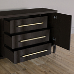 Буфет Primo с тремя ящиками и двумя фасадами Темный орех варинант исполнения - 4 | Loft Concept в Новосибирске