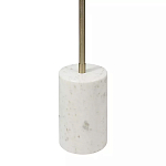 Торшер золотистый с 2-мя подвижными плафонами на белом мраморном основании Streams of Light варинант исполнения - 3 | Loft Concept в Новосибирске