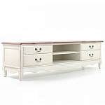 ТВ-тумба в стиле прованс из массива берёзы Interiors Romance варинант исполнения - 2 | Loft Concept в Новосибирске