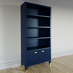 Книжный Стеллаж Elsa Dreams Blue с задней стенкой варинант исполнения - 2 | Loft Concept в Новосибирске