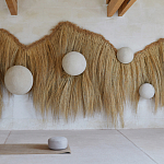 Большая дизайнерская Инсталляция из соломы RAFFIA Installation  варинант исполнения - 2 | Loft Concept в Новосибирске