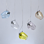 Люстра линейная с 5-ю разноцветными стеклянными плафонами Kaleido варинант исполнения - 4 | Loft Concept в Новосибирске