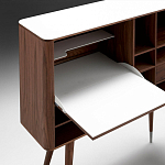 Дизайнерский комод-буфет на высоких ножках с выдвижными ящиками и открытыми полками Joshar варинант исполнения - 4 | Loft Concept в Новосибирске