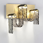 Бра волнистой формы из фактурного стекла Big Wave варинант исполнения - 2 | Loft Concept в Новосибирске