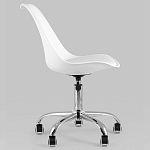 Офисный стул на металлическом основании EGGERY White пластик варинант исполнения - 3 | Loft Concept в Новосибирске