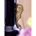 Ваза темно-синяя фарфоровая с бронзовыми ручками и ножками Eden Garden варинант исполнения - 5 | Loft Concept в Новосибирске