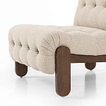 Кресло с деревянным каркасом и обивкой из ткани букле Medieval Furniture варинант исполнения - 4 | Loft Concept в Новосибирске