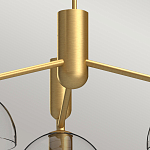 Люстра с 3-мя прозрачными полусферическими плафонами из стекла Alora Mood варинант исполнения - 3 | Loft Concept в Новосибирске