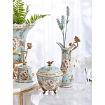 Шкатулка голубого цвета с цветочными орнаментами Blue Garden варинант исполнения - 6 | Loft Concept в Новосибирске