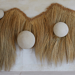 Большая дизайнерская Инсталляция из соломы RAFFIA Installation  варинант исполнения - 5 | Loft Concept в Новосибирске