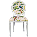 Стул светло-серый из натурального бука с изображением птицы в саду Blooming Birds варинант исполнения - 1 | Loft Concept в Новосибирске