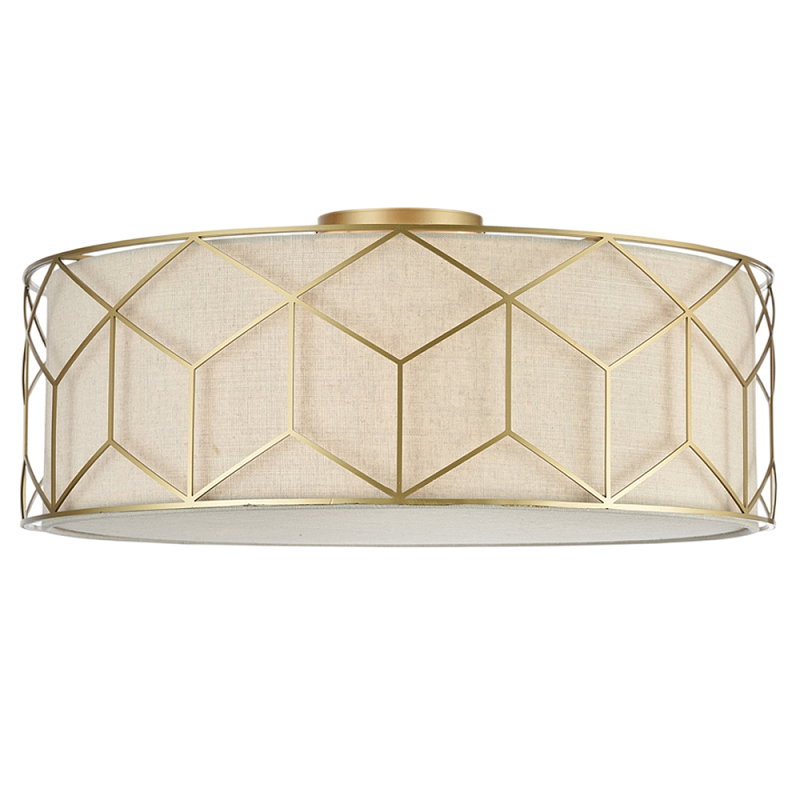 Потолочный светильник Messina Е27 Золотой Бежевый в Новосибирске | Loft Concept 