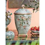 Ваза с крышкой и цветочным узором Genuine Chinese Classics варинант исполнения - 2 | Loft Concept в Новосибирске