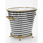 Фарфоровое кашпо Black and white square варинант исполнения - 2 | Loft Concept в Новосибирске