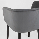 Мягкое кресло на металлических ножках Shaggy Dark Grey варинант исполнения - 6 | Loft Concept в Новосибирске