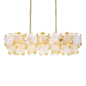 Люстра овальная с цветочными мотивами Light Floral Glow