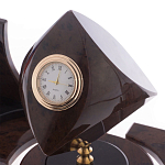 Настольный письменный набор из природного камня обсидиана коричневого Team leader варинант исполнения - 3 | Loft Concept в Новосибирске