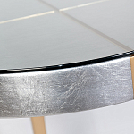 Столик журнальный серебристый с круглой столешницей Showing Refinement варинант исполнения - 1 | Loft Concept в Новосибирске