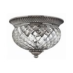 Потолочный светильник с чашеобразным плафоном из толстого волнообразного стекла и широким узорчатым основанием Hinkley варинант исполнения - 5 | Loft Concept в Новосибирске