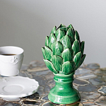 Статуэтка в виде артишока из зелёной керамики с глянцевыми лепестками Artichoke Decor  варинант исполнения - 2 | Loft Concept в Новосибирске