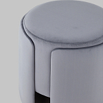 Пуф Alice Poof Grey Серый велюр варинант исполнения - 4 | Loft Concept в Новосибирске