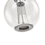Подвесной светильник с плафоном в форме шара Inner Gleam Orb silver варинант исполнения - 6 | Loft Concept в Новосибирске