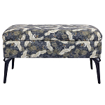 Банкетка с принтом из журавлей Crane варинант исполнения - 1 | Loft Concept в Новосибирске