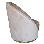 Кресло вращающееся велюровое кремовое Rotation варинант исполнения - 1 | Loft Concept в Новосибирске