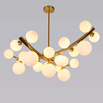 Люстра подвесная фигурная с белыми лампами в форме шара Felicitat варинант исполнения - 4 | Loft Concept в Новосибирске