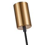 Подвесной светильник со стеклянным плафоном в форме бокала янтарного цвета Prestige варинант исполнения - 5 | Loft Concept в Новосибирске