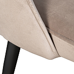 Стул велюровый серо-бежевый Schelde Gray Beige варинант исполнения - 3 | Loft Concept в Новосибирске