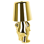 Настольная лампа фигурная золотого цвета с гладким абажуром Высота 19 см Sophia варинант исполнения - 6 | Loft Concept в Новосибирске