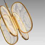 Люстра с гравировкой на акриловых плафонах Gravyura Bronze D 33 см варинант исполнения - 3 | Loft Concept в Новосибирске