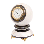 Часы настольные в виде шара из натурального камня Ball Stone Clock варинант исполнения - 10 | Loft Concept в Новосибирске