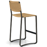 Дизайнерский стул с каркасом из металла с плетеными сиденьем и спинкой GREEN POINT Chair варинант исполнения - 15 | Loft Concept в Новосибирске