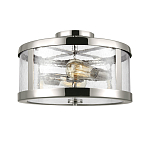 Потолочный светильник с цилиндрическим плафоном из прозрачного пузырькового стекла Feiss варинант исполнения - 1 | Loft Concept в Новосибирске