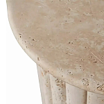 Дизайнерский журнальный стол круглый с фактурным основанием Kibul варинант исполнения - 2 | Loft Concept в Новосибирске