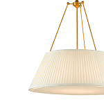 Подвесной светильник светодиодный с фактурным тканевым конусообразным абажуром White Fabric Lampshade варинант исполнения - 2 | Loft Concept в Новосибирске